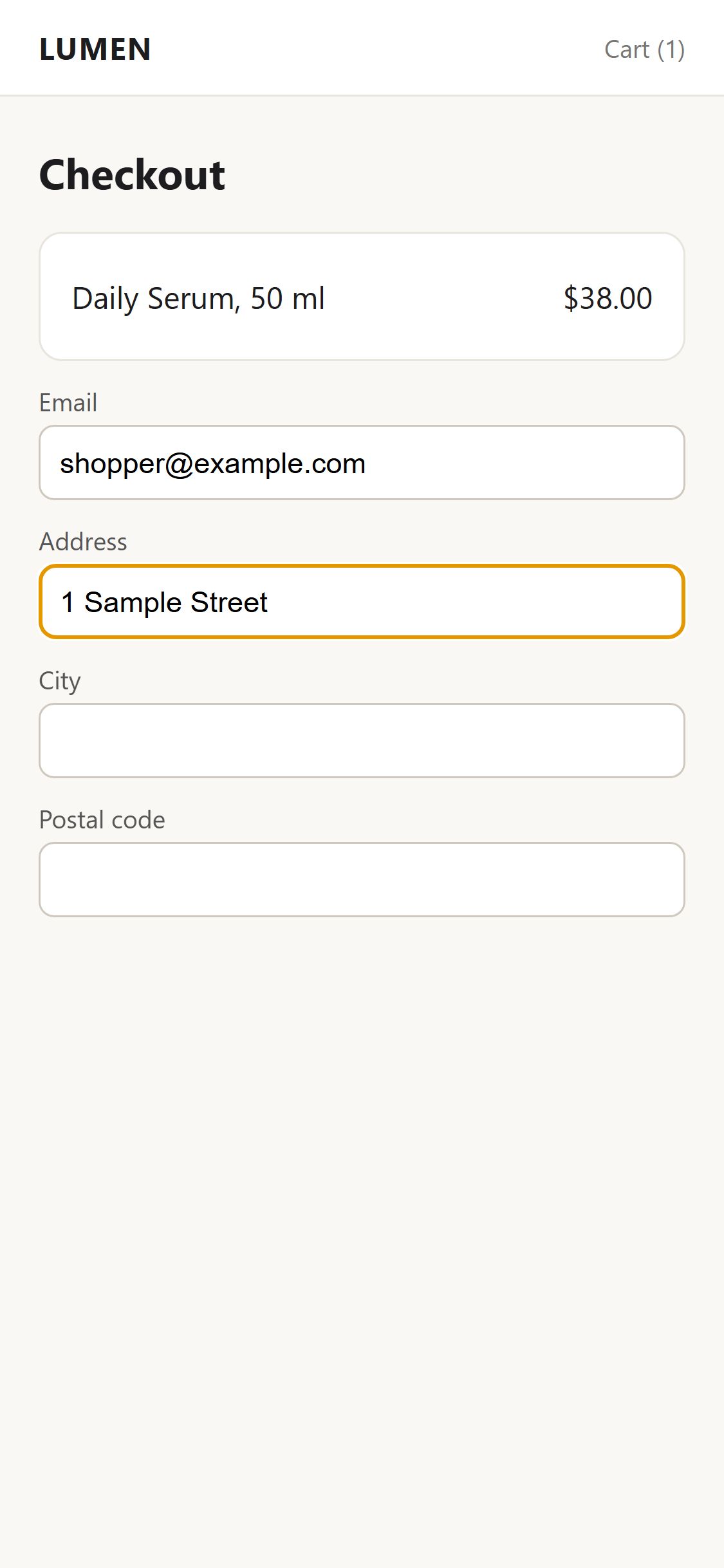 Screenshot of step 6